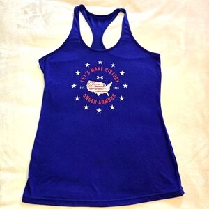 Under Armour Women's Patriotic Blue Active Wear Racerback Tank Small